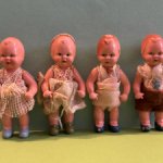 Куколки из колкого пластика Edi, в разных ботиночках, высота 7,5 см