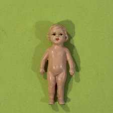 Целлулоидная куколка Minerva с рельефными волосами, высота 4,5 см