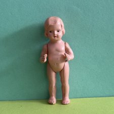 Целлулоидная куколка Minerva голышка, высота 8 см