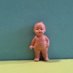 Целлулоидный пупсик кьюпи Minerva, высота 5 см