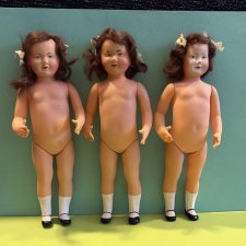 Целлулоидные французские куколки Petit Collin, высота 20 см