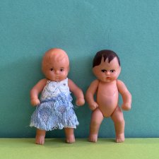 Резиновые пупсики из ГДР Аришки, Ari, высота 6,5 см