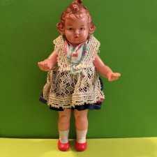 Очаровательная куколка Мигешка Milon Gehler с рельефными волосами, высота 18 см