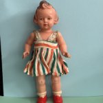 Очаровательная куколка Milon Gehler, Mige в красных ботиночках, высота 22 см