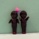 Целлулоидные японские негритята, высота 6 см