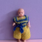 Американская куколка с рельефными волосами, высота 8,5 см