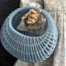 Винтажная сумочка для куклы из полиестера, ГДР