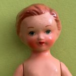 Целлулоидная куколка Horlave из Чехословакии, высота 15 см