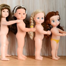 Сравнение кукол Бэллы Антонио Хуана, Ханны  Готц, Анны Весна и Бэль Дисней Аниматорс