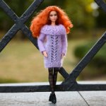 Платье из итальянского мохера для Барби