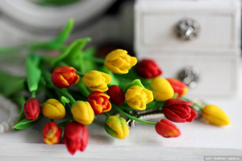Тюльпаны — Кукольная миниатюра своими руками: еда (фото 2)