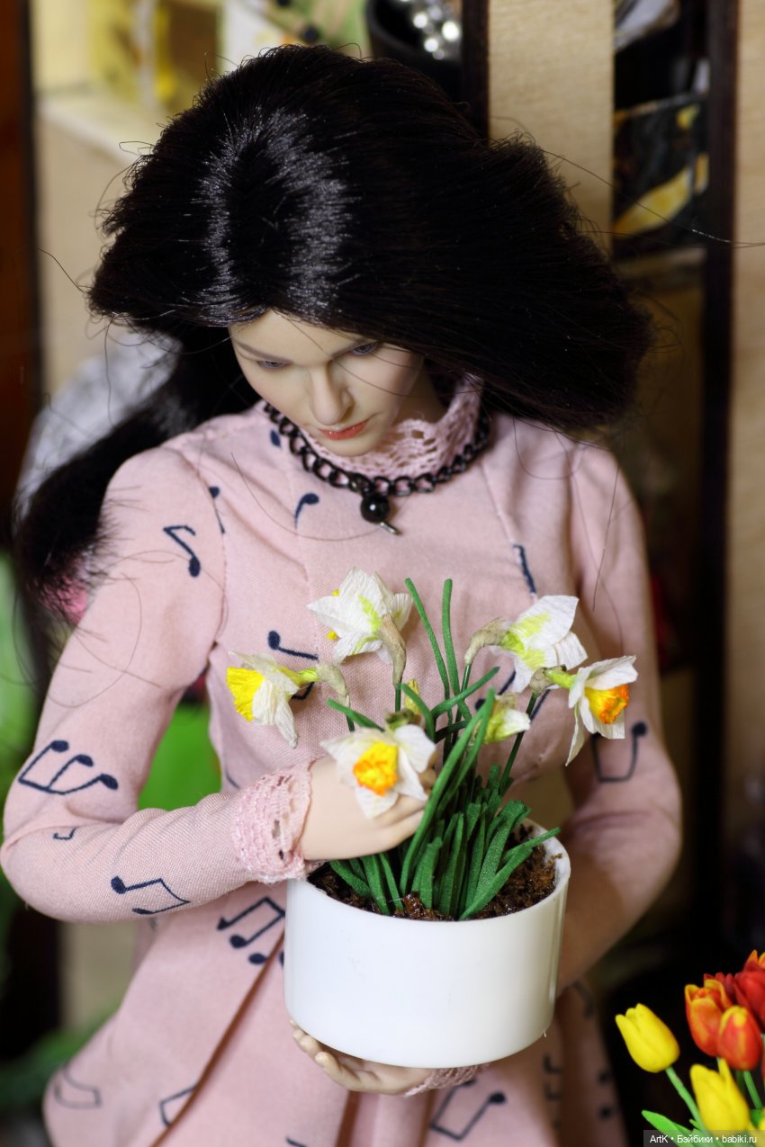 Нарциссы 1/6 | Бэйбики Нарциссы 1/6 — Кукольная миниатюра своими руками: еда (фото 3)