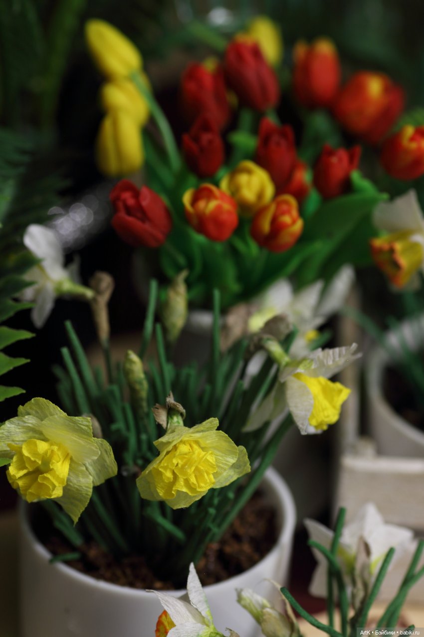 Нарциссы 1/6 | Бэйбики Нарциссы 1/6 — Кукольная миниатюра своими руками: еда (фото 7)