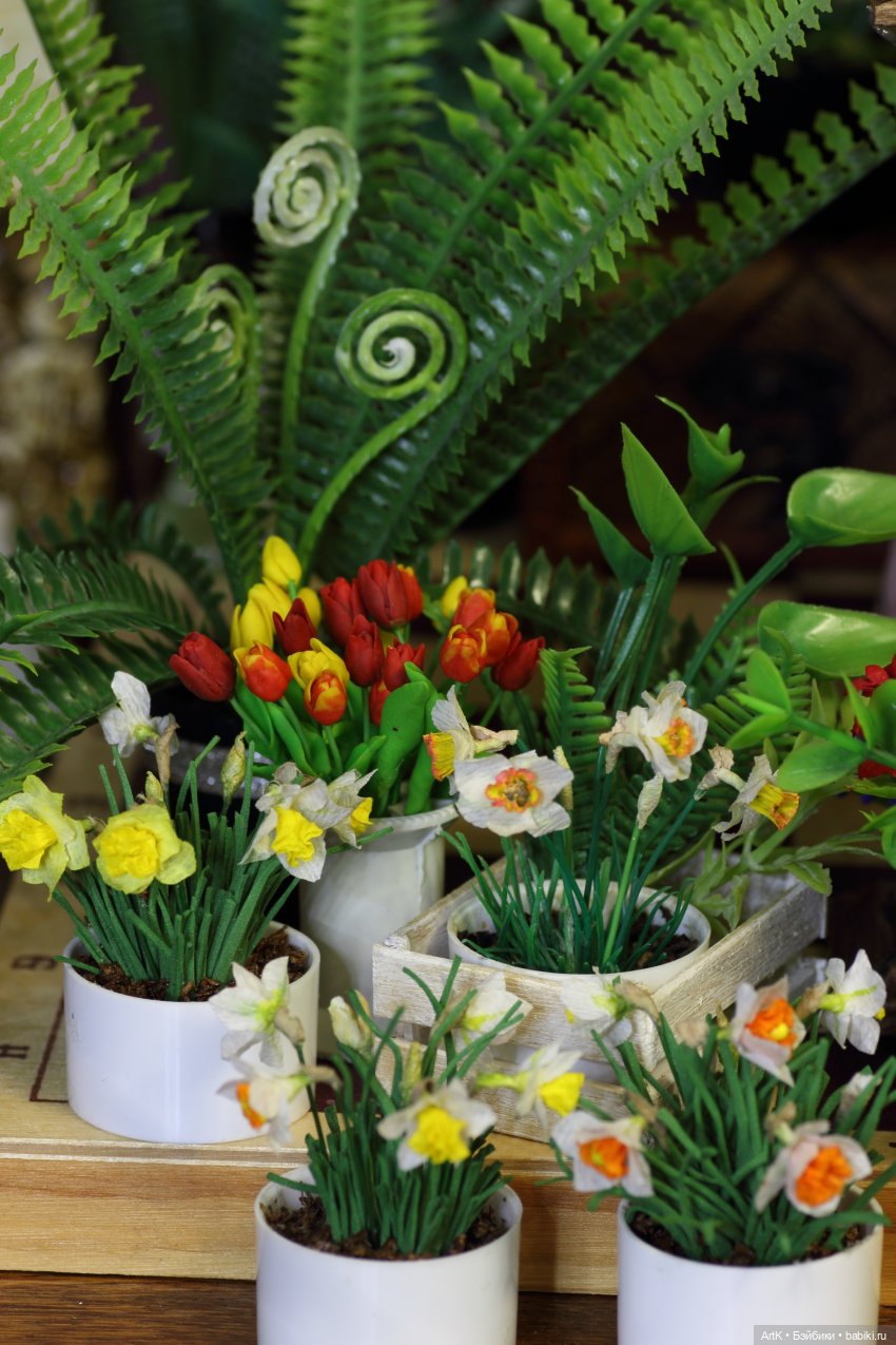 Нарциссы 1/6 | Бэйбики Нарциссы 1/6 — Кукольная миниатюра своими руками: еда (фото 5)