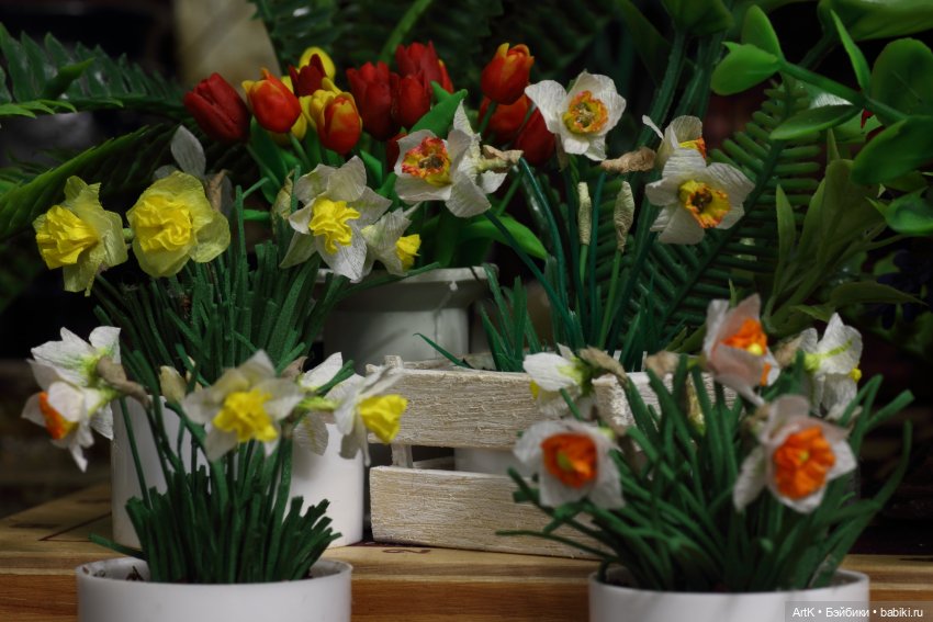 Нарциссы 1/6 | Бэйбики Нарциссы 1/6 — Кукольная миниатюра своими руками: еда (фото 6)