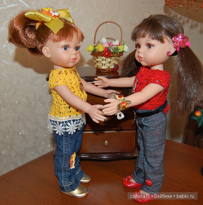 Мои куклены ПАОЛА РЕЙНА и наши вязалочки