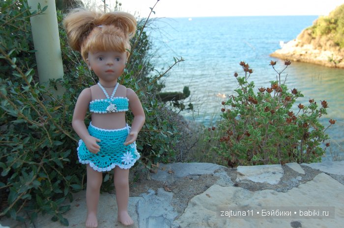 Моя София на Средиземном море. Игровые куклы Käthe Kruse. Minouche