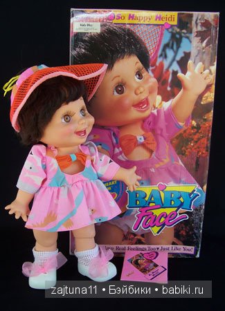Моя улыбашка ХЕЙДИ куклы Galoob Baby Face dolls | Бэйбики Моя улыбашка ХЕЙДИ куклы Galoob Baby Face dolls (фото 2)