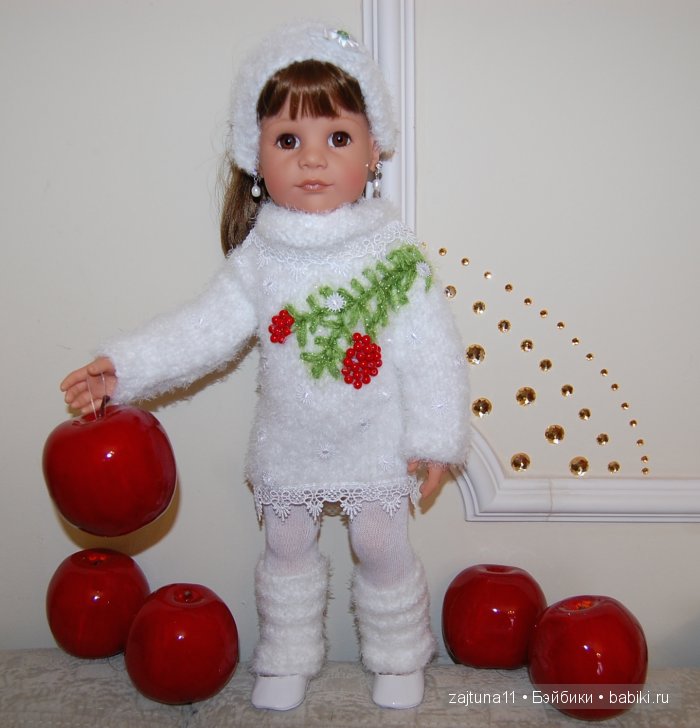 Белый топик. Зимние наряды на куклах Готц (фото 7)