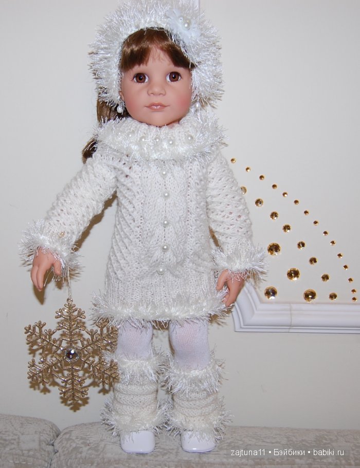 Белый топик. Зимние наряды на куклах Готц (фото 2)