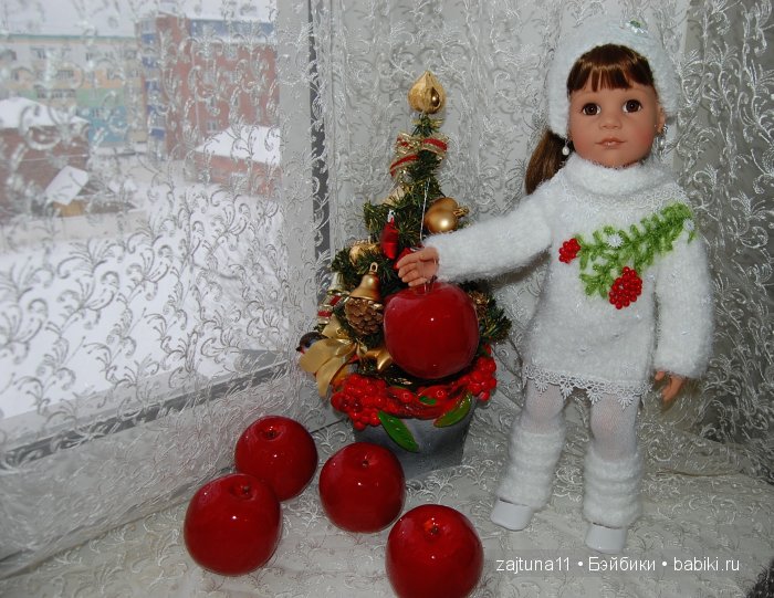 Белый топик. Зимние наряды на куклах Готц (фото 8)