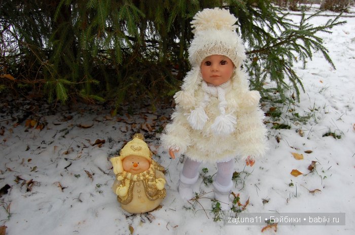 Белый топик. Зимние наряды на куклах Готц