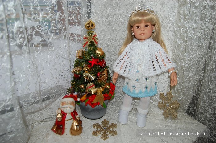 Белый топик. Зимние наряды на куклах Готц