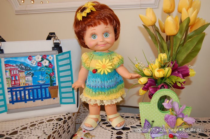 Весенние наряды для моих кукол - девочки в голубом/ Galoob Baby Face dolls