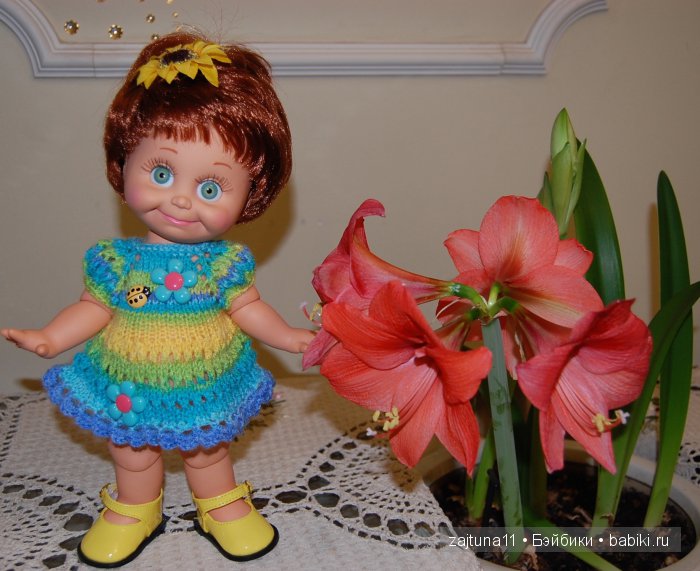 Весенние наряды для моих кукол - девочки в голубом/ Galoob Baby Face dolls (фото 6)