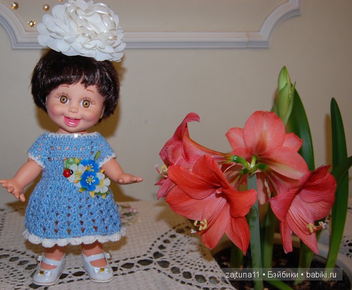 Весенние наряды для моих кукол - девочки в голубом/ Galoob Baby Face dolls (фото 5)
