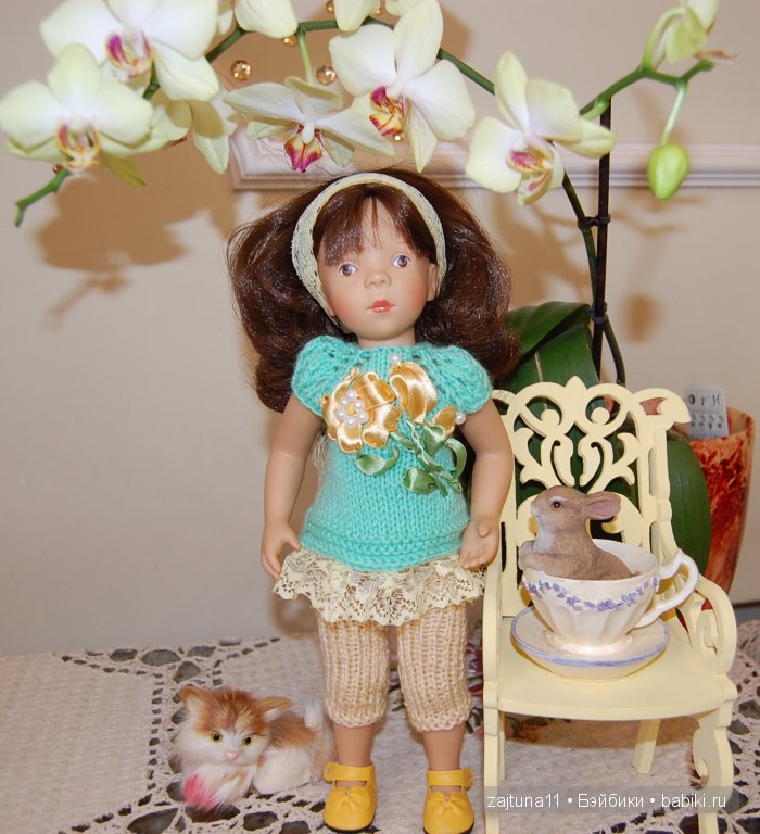С праздником 1 Мая вас всех поздравляют мои Игровые куклы Petitcollin. Minouche (фото 8)