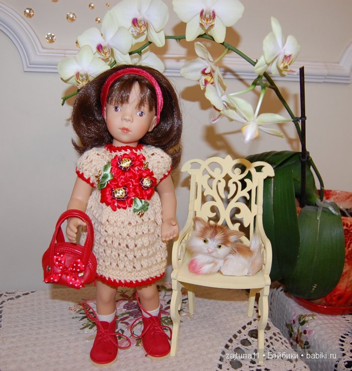 С праздником 1 Мая вас всех поздравляют мои Игровые куклы Petitcollin. Minouche (фото 4)