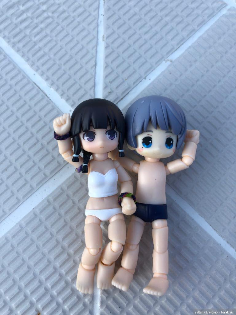 Буня и Тайто на отдыхе — Гибриды шарнирных кукол (не БЖД): подбор тела