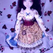 А у нас новенькая. Шарнирная авторская кукла