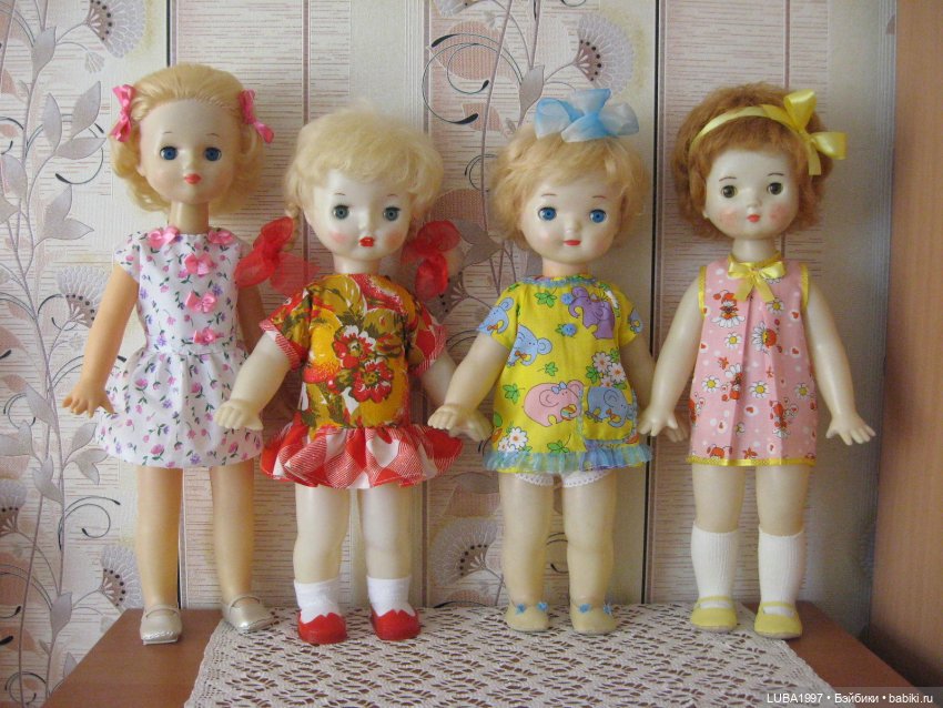 Куклы, созданные Московской фабрикой Сувенирных и подарочных игрушек