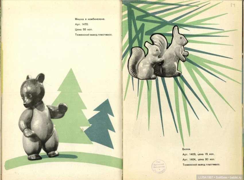 Каталог игрушек. Свердловский завод пластмасс, Тюменский завод пластмасс