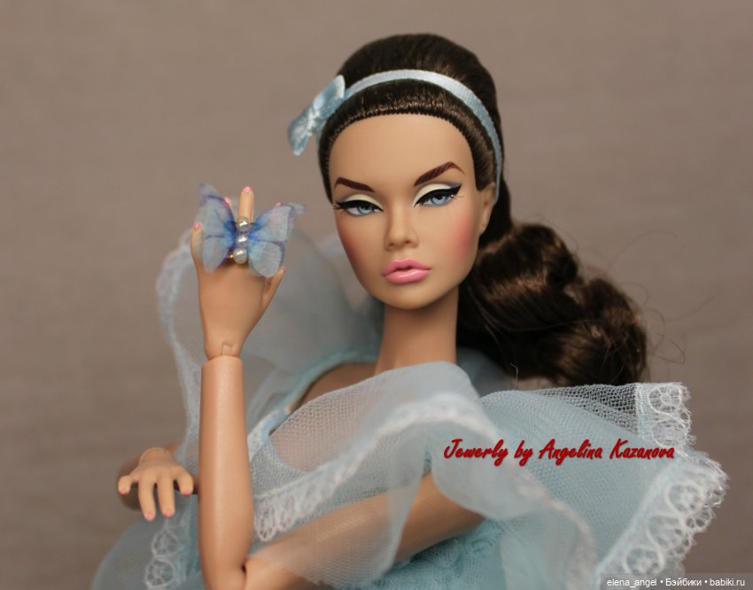 Миниатюрное кольцо "Бабочка" для кукол Fashion Royalty (фото 4)