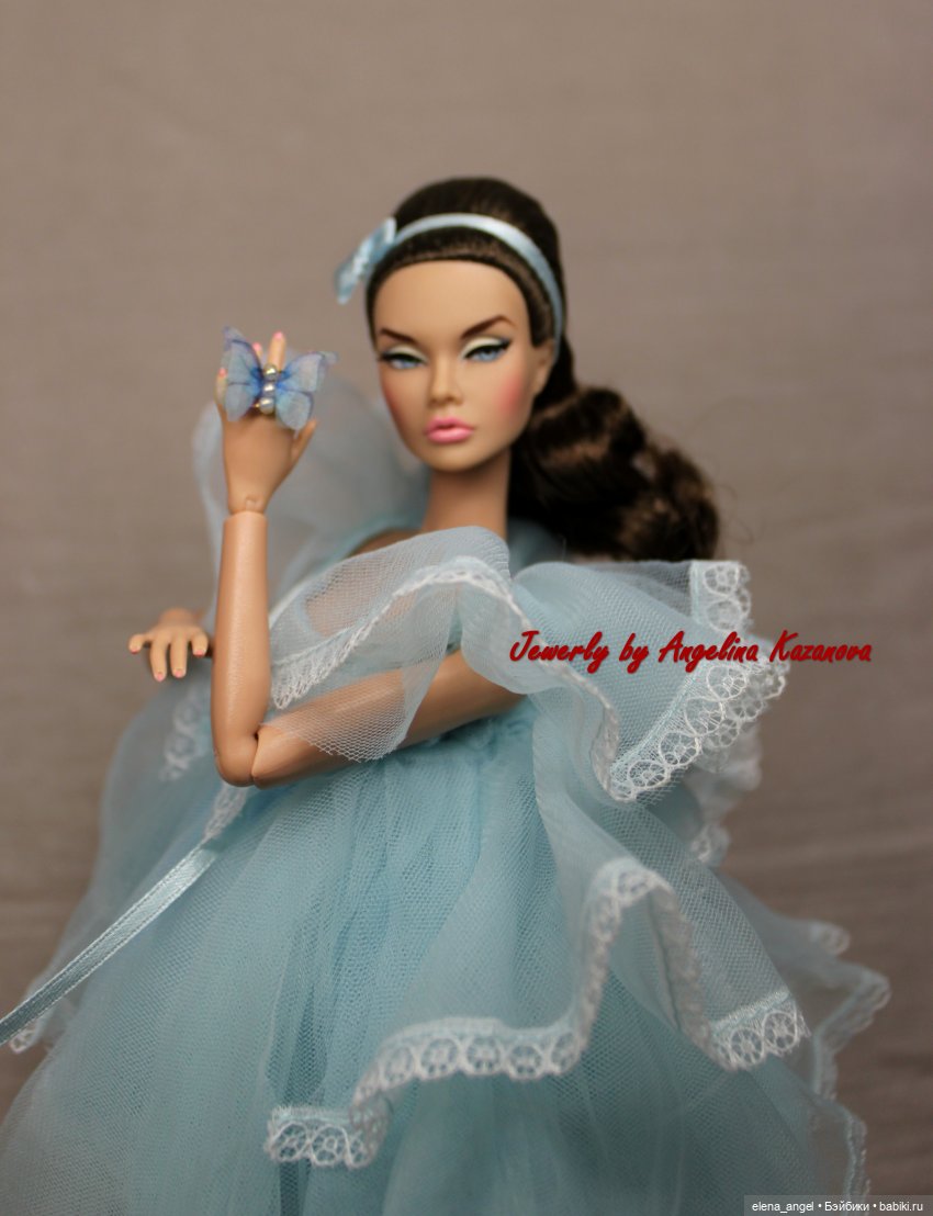 Миниатюрное кольцо "Бабочка" для кукол Fashion Royalty (фото 2)