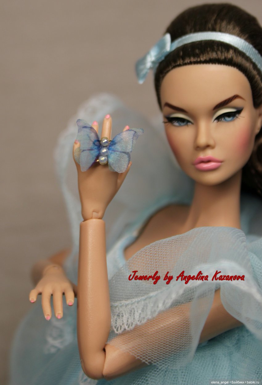 Миниатюрное кольцо "Бабочка" для кукол Fashion Royalty (фото 5)