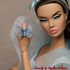 Миниатюрное кольцо "Бабочка" для кукол Fashion Royalty