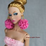 Яркие летние серьги для кукол 12" Fashion Royalty, Барби и других. Несколько вариантов на выбор.