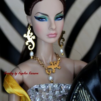 Комплект украшений "Саламандра" для кукол 1/6