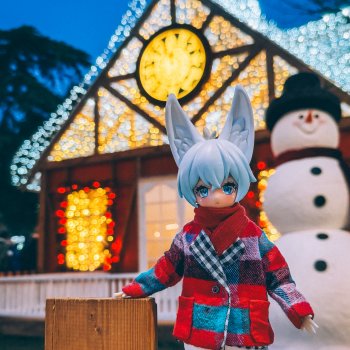 Зайчик Блю гуляет по рождественским ярмаркам...