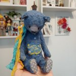 Малыш Vincent синий как полотно Ван Гога