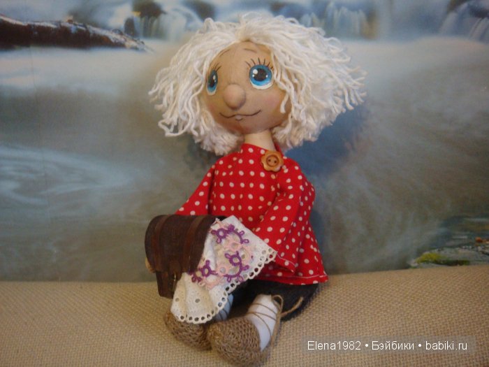 Домовёнок Кузя. Кукла из ткани ручной работы