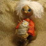 Домовёнок Кузя. Кукла из ткани ручной работы