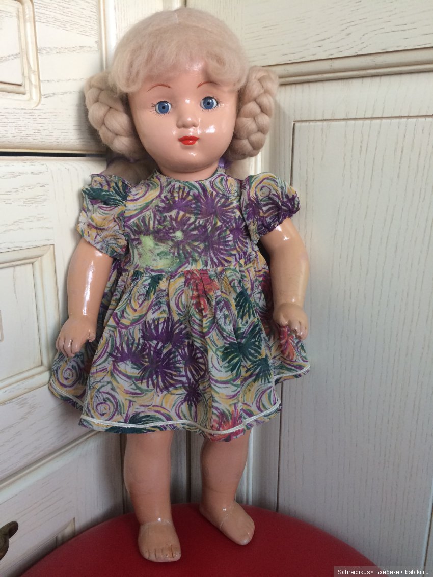Зинка, как картинка... или "Реставрация пресс-опилочной куклы СССР"