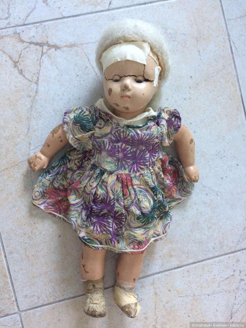 Зинка, как картинка... или "Реставрация пресс-опилочной куклы СССР" (фото 2)