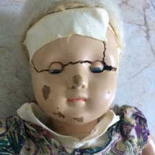 Зинка, как картинка... или "Реставрация пресс-опилочной куклы СССР"