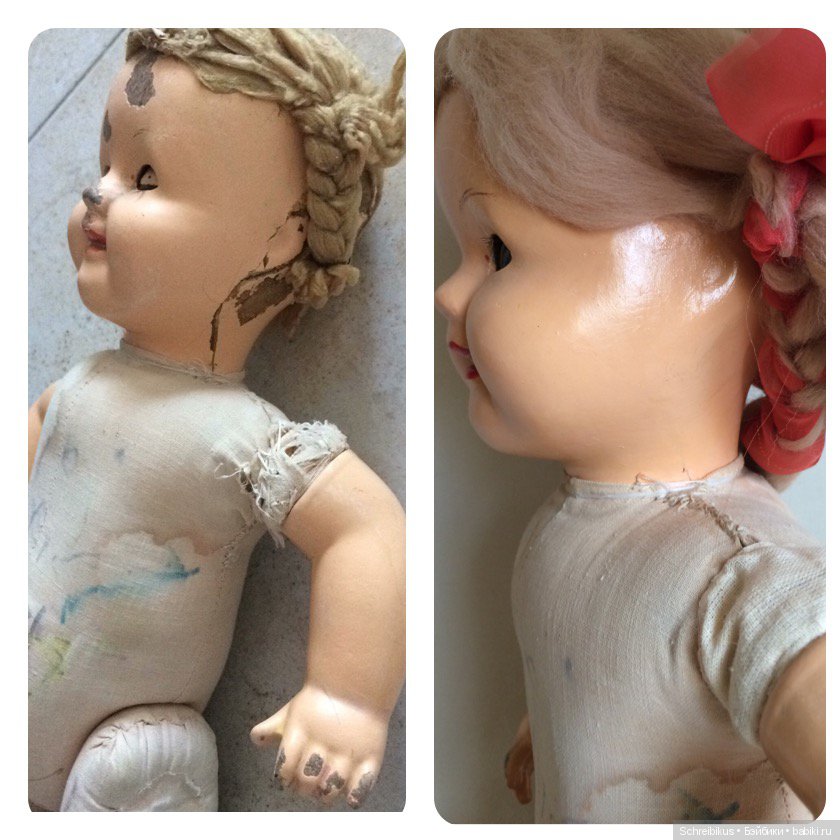 Кукла Варя не плачь — Реставрация и преображение кукол: ремонт